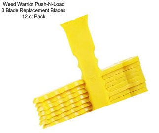 Weed Warrior Push-N-Load 3 Blade Replacement Blades 12 ct Pack