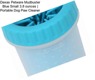 Dexas Petware Mudbuster Blue Small 3.8 ounces | Portable Dog Paw Cleaner