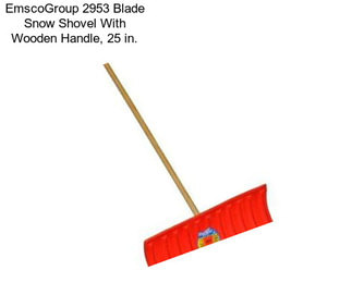 EmscoGroup 2953 Blade Snow Shovel With Wooden Handle, 25 in.