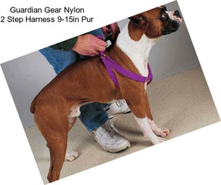 Guardian Gear Nylon 2 Step Harness 9-15in Pur