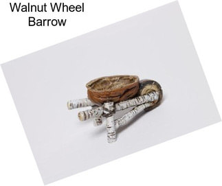 Walnut Wheel Barrow