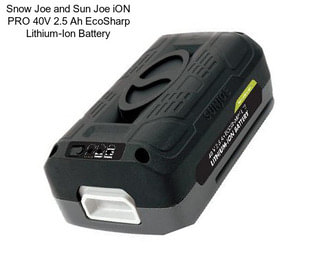 Snow Joe and Sun Joe iON PRO 40V 2.5 Ah EcoSharp Lithium-Ion Battery