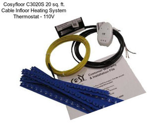 Cosyfloor C3020S 20 sq. ft. Cable Infloor Heating System Thermostat - 110V
