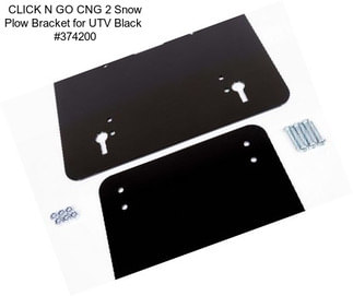 CLICK N GO CNG 2 Snow Plow Bracket for UTV Black  #374200