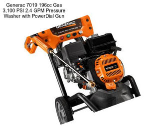 Generac 7019 196cc Gas 3,100 PSI 2.4 GPM Pressure Washer with PowerDial Gun