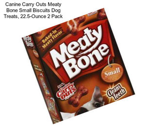 Canine Carry Outs Meaty Bone Small Biscuits Dog Treats, 22.5-Ounce 2 Pack