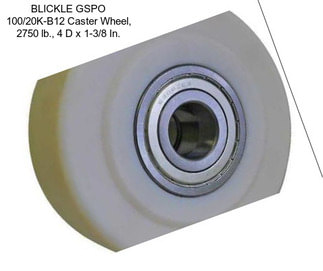 BLICKLE GSPO 100/20K-B12 Caster Wheel, 2750 lb., 4 D x 1-3/8 In.