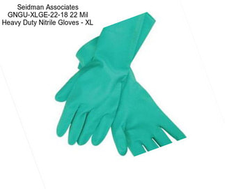 Seidman Associates GNGU-XLGE-22-18 22 Mil Heavy Duty Nitrile Gloves - XL