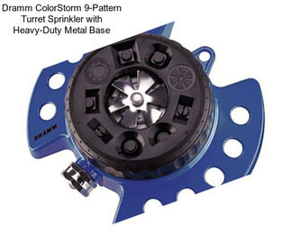 Dramm ColorStorm 9-Pattern Turret Sprinkler with Heavy-Duty Metal Base