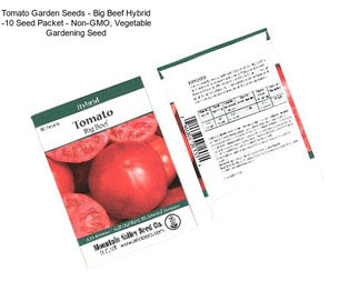 Tomato Garden Seeds - Big Beef Hybrid -10 Seed Packet - Non-GMO, Vegetable Gardening Seed