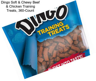 Dingo Soft & Chewy Beef & Chicken Training Treats, 360-Count