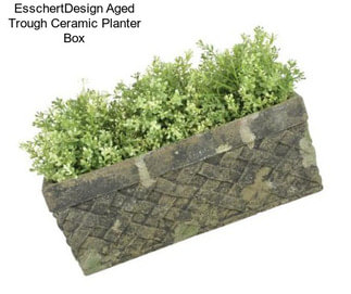 EsschertDesign Aged Trough Ceramic Planter Box