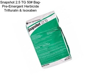 Snapshot 2.5 TG 50# Bag- Pre-Emergent Herbicide Trifluralin & Isoxaben