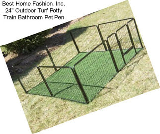 Best Home Fashion, Inc. 24\'\' Outdoor Turf Potty Train Bathroom Pet Pen