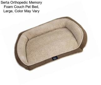 Serta Orthopedic Memory Foam Couch Pet Bed, Large, Color May Vary