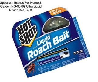 Spectrum Brands Pet Home & Garden HG-95789 Ultra Liquid Roach Bait, 6-Ct.