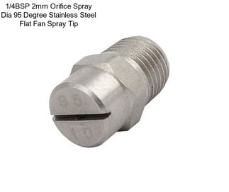 1/4BSP 2mm Orifice Spray Dia 95 Degree Stainless Steel Flat Fan Spray Tip