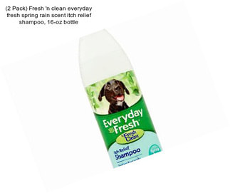 (2 Pack) Fresh \'n clean everyday fresh spring rain scent itch relief shampoo, 16-oz bottle