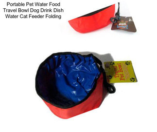 Portable Pet Water Food Travel Bowl Dog Drink Dish Water Cat Feeder Folding