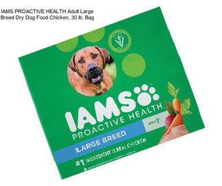 IAMS PROACTIVE HEALTH Adult Large Breed Dry Dog Food Chicken, 30 lb. Bag