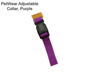 PetWear Adjustable Collar, Purple