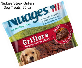 Nudges Steak Grillers Dog Treats, 36 oz