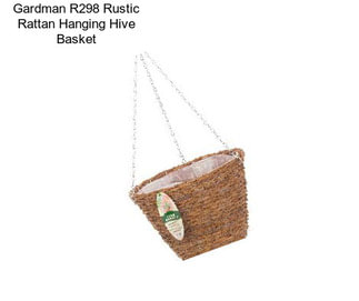 Gardman R298 Rustic Rattan Hanging Hive Basket