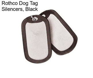 Rothco Dog Tag Silencers, Black