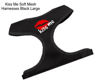 Kiss Me Soft Mesh Harnesses Black Large