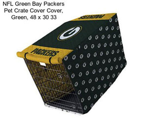 NFL Green Bay Packers Pet Crate Cover Cover, Green, 48\