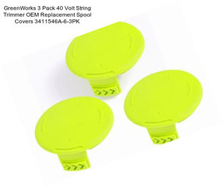 GreenWorks 3 Pack 40 Volt String Trimmer OEM Replacement Spool Covers 3411546A-6-3PK