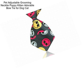 Pet Adjustable Grooming Necktie Puppy Kitten Adorable Bow Tie for Dog Cat