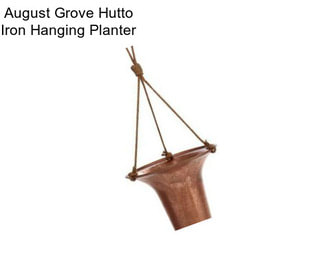 August Grove Hutto Iron Hanging Planter