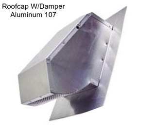 Roofcap W/Damper Aluminum 107