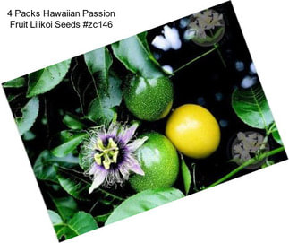 4 Packs Hawaiian Passion Fruit Lilikoi Seeds #zc146