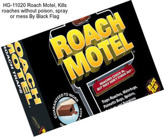 HG-11020 Roach Motel, Kills roaches without poison, spray or mess By Black Flag