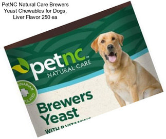 PetNC Natural Care Brewers Yeast Chewables for Dogs, Liver Flavor 250 ea