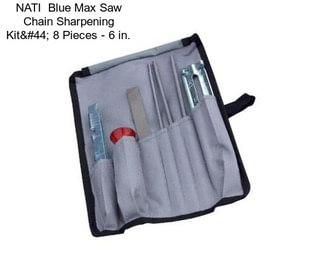 NATI  Blue Max Saw Chain Sharpening Kit, 8 Pieces - 6 in.