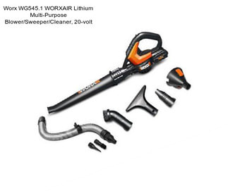 Worx WG545.1 WORXAIR Lithium Multi-Purpose Blower/Sweeper/Cleaner, 20-volt