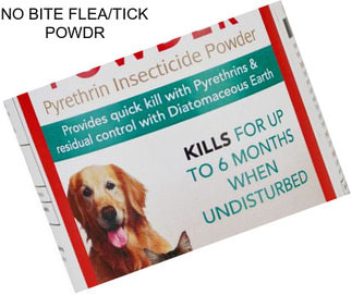 NO BITE FLEA/TICK POWDR