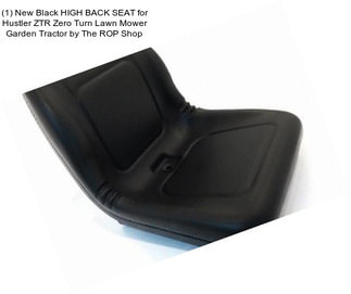 (1) New Black HIGH BACK SEAT for Hustler ZTR Zero Turn Lawn Mower Garden Tractor by The ROP Shop