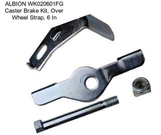 ALBION WK020601FG Caster Brake Kit, Over Wheel Strap, 6 In