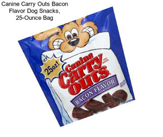 Canine Carry Outs Bacon Flavor Dog Snacks, 25-Ounce Bag
