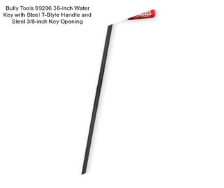 Bully Tools 99206 36-Inch Water Key with Steel T-Style Handle and Steel 3/8-Inch Key Opening