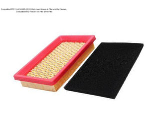 Compatible MTD 11A-414A065 (2010) Push Lawn Mower Air Filter and Pre Cleaner - Compatible MTD 1408301-S1 Filter & Pre-Filter