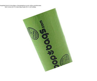 Single Bulk Roll of 310 Poop Bags, or Residential Poop Use for roll Recycled Perforated Bulk Commercial 310 contains Bags Single of 8x13.., By PoopBags