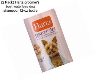 (2 Pack) Hartz groomer\'s best waterless dog shampoo, 12-oz bottle