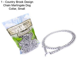 1 - Country Brook Design Chain Martingale Dog Collar, Small