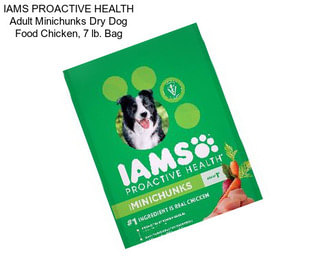 IAMS PROACTIVE HEALTH Adult Minichunks Dry Dog Food Chicken, 7 lb. Bag