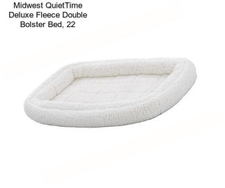 Midwest QuietTime Deluxe Fleece Double Bolster Bed, 22\
